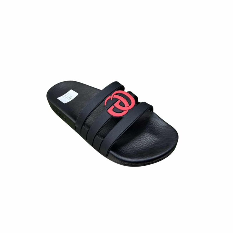GUCCI SLIPPERS SANDALS MULES SUMMER WITH GG LOGO RED