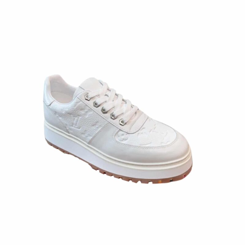 LOUIS VUITTON MEN’S SNEAKERS MONOGRAM EMPREINTE ALL WHITE