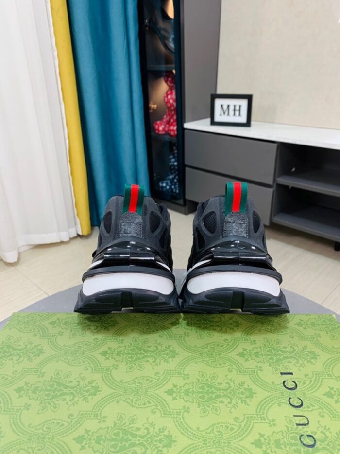 Alternative view of GUCCI GG MEN’S SNEAKER RUBBER LEATHER BLACK