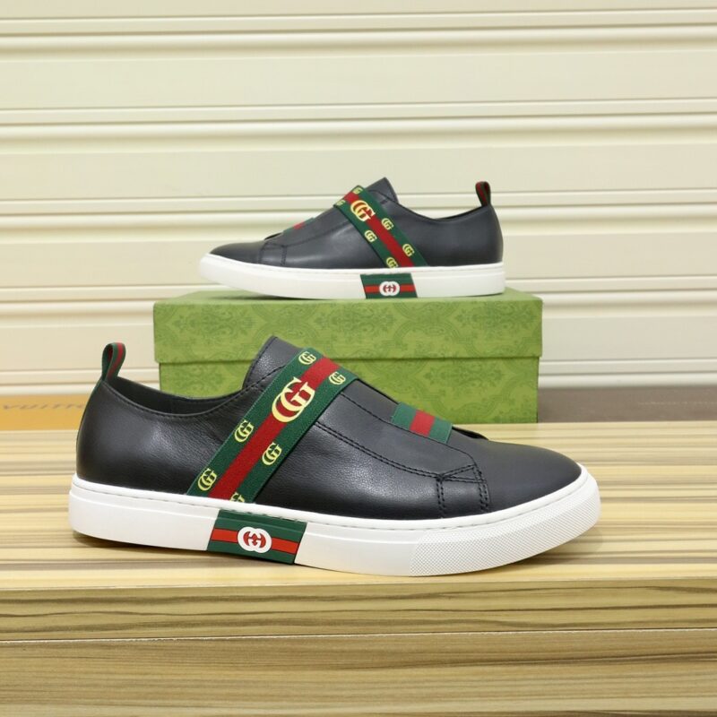 Alternative view of GUCCI GG SLIP ON SNEAKER LEATHER BLACK