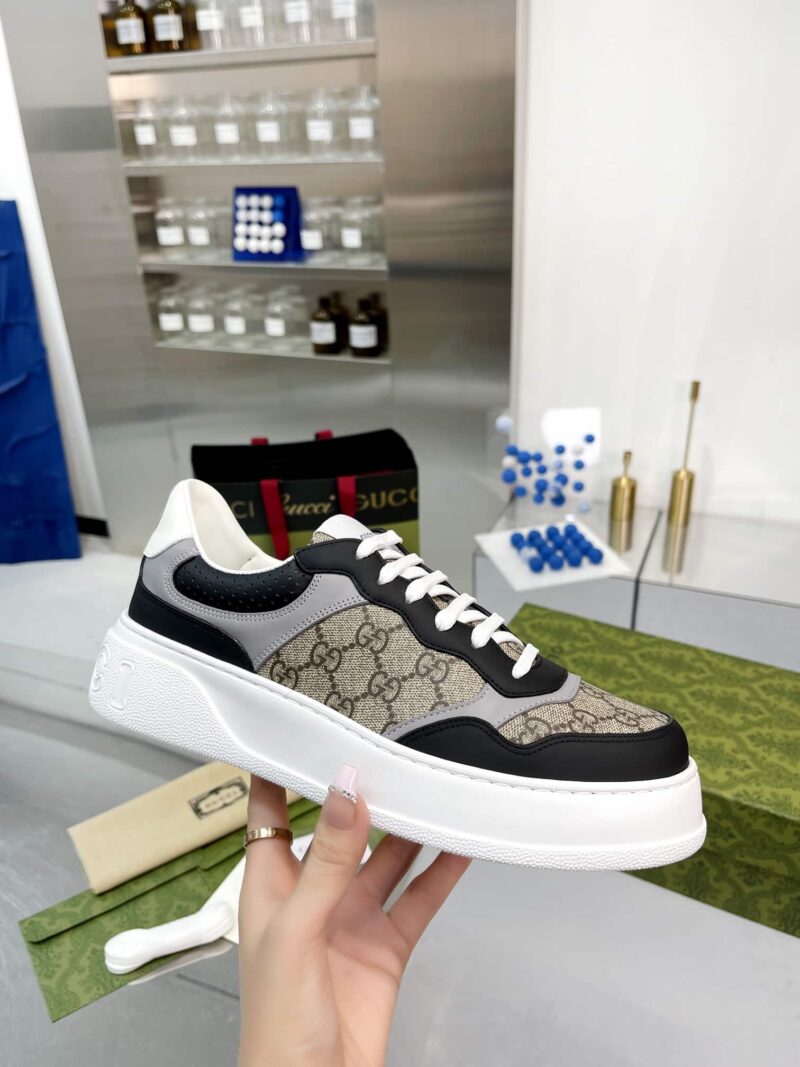 Alternative view of GUCCI MEN'S GG TRAINER SUPREME CANVAS BEIGE 669582 UPGA0 1080