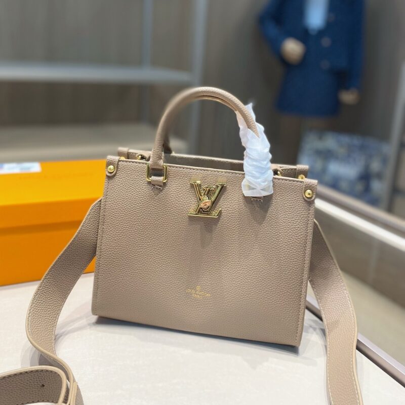 Alternative view of LOUIS VUITTON LOCK AND GO BAGS DARK BEIGE 24CM