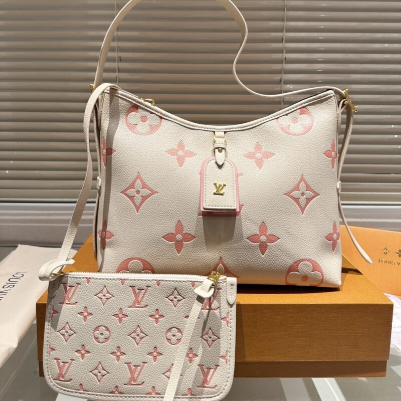 Alternative view of LOUIS VUITTON CARRYALL PM BICOLOR LATTE 30CM M24141