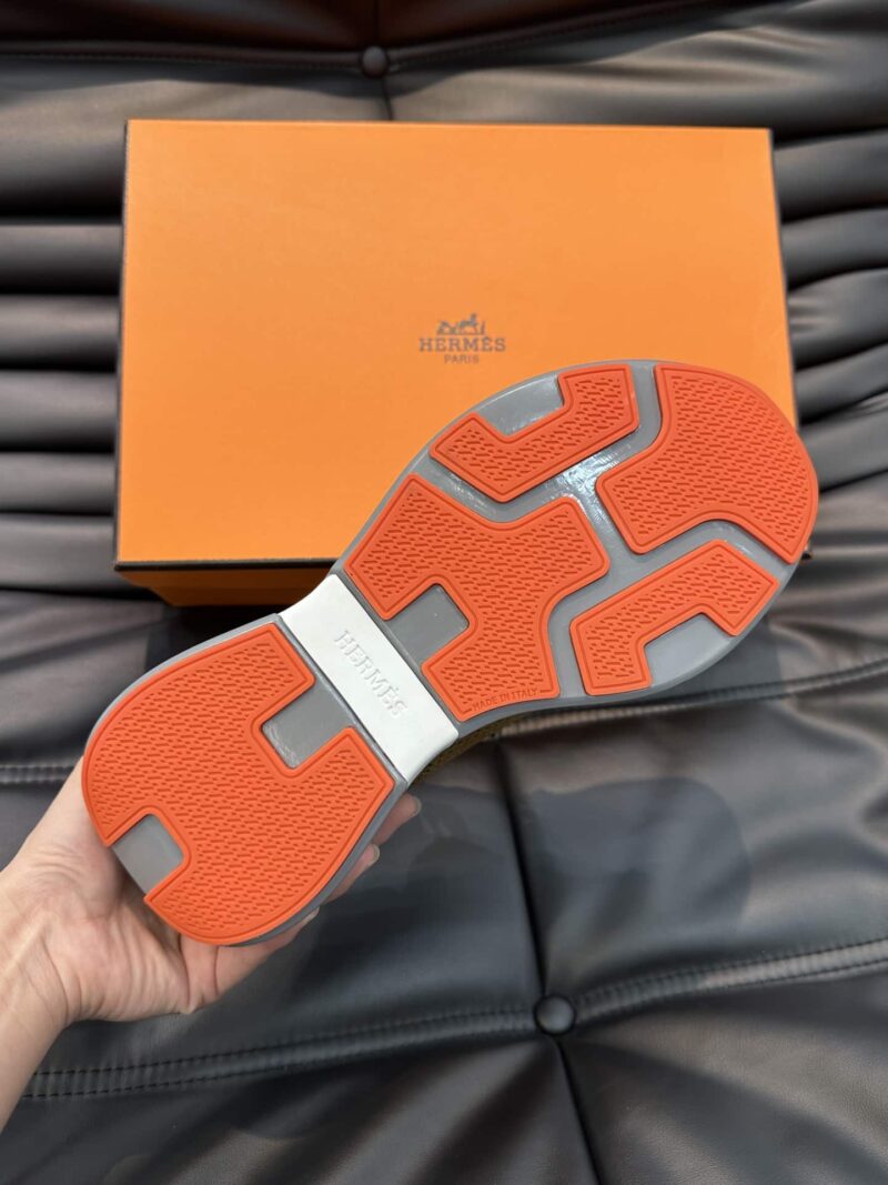 Alternative view of HERMES HEROS SNEAKER KHAKI GRAY H232985ZH1R400