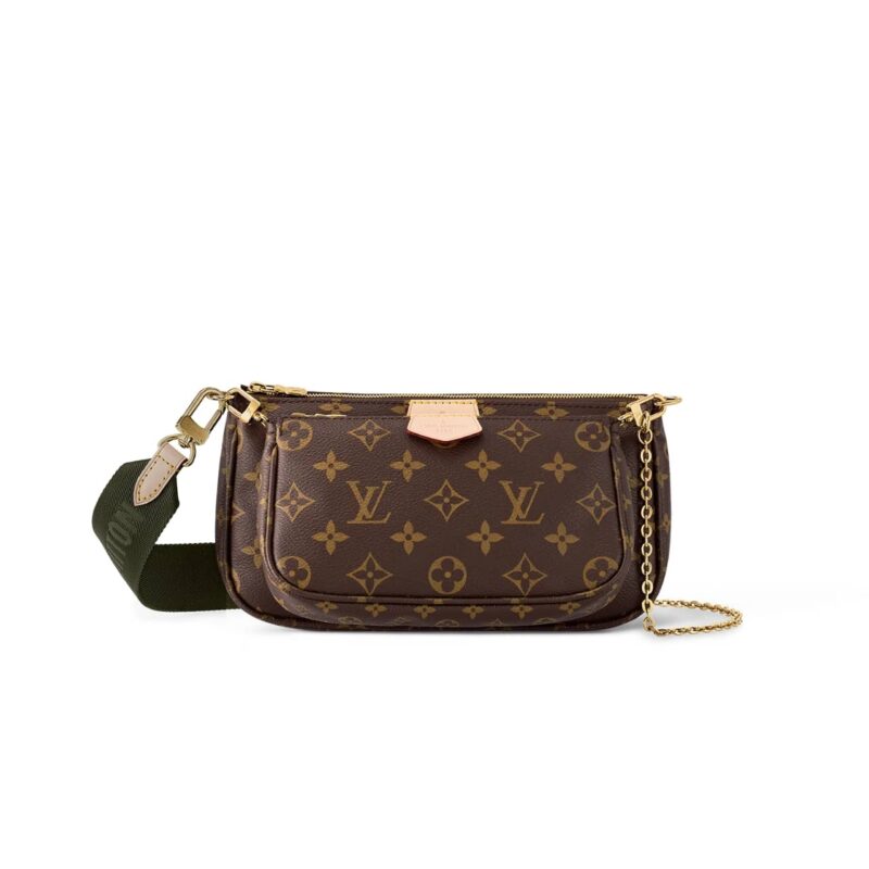 LOUIS VUITTON MULTI POCHETTE ACCESSOIRES BROWN 24CM