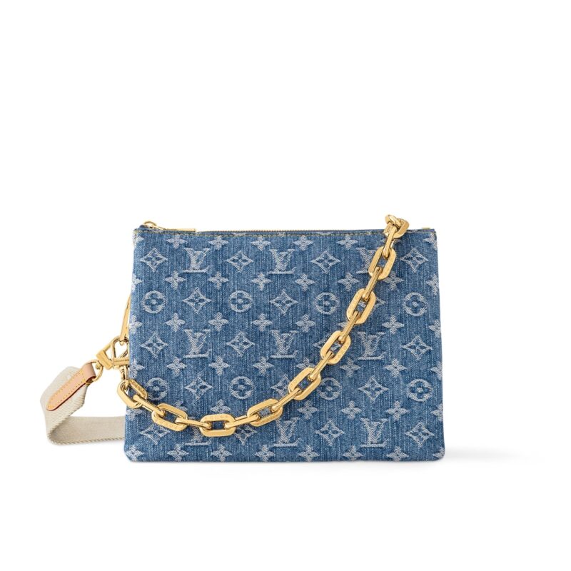LOUIS VUITTON COUSSIN PM BAG DENIM BLUE 26CM M24564