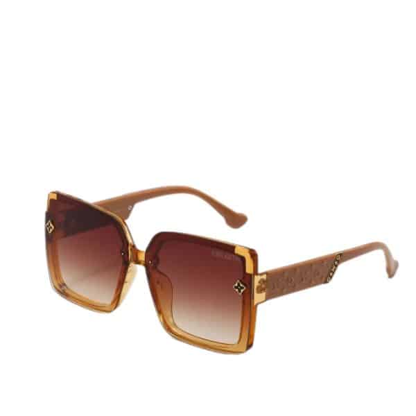 LOUIS VUITTON MONOGRAM SQUARE GLASSES BROWN