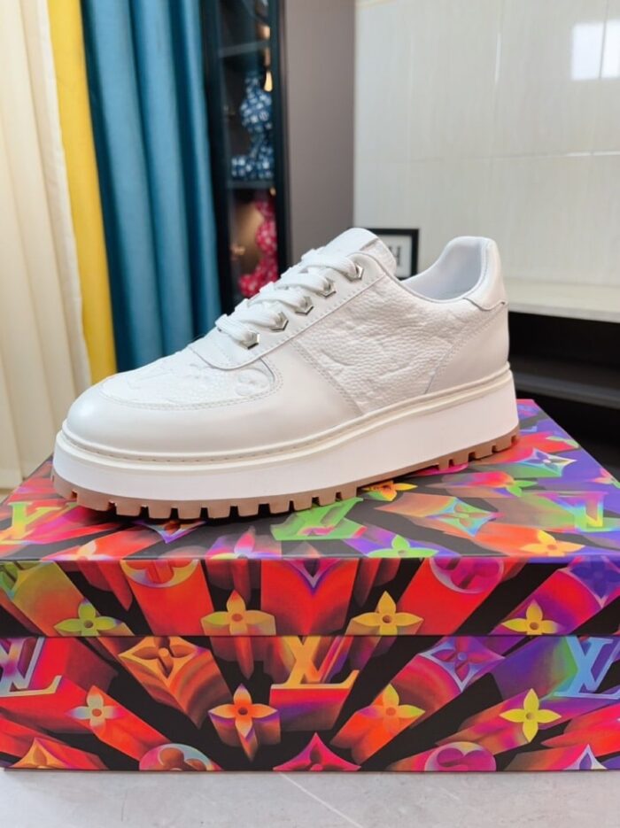 Alternative view of LOUIS VUITTON MEN’S SNEAKERS MONOGRAM EMPREINTE ALL WHITE