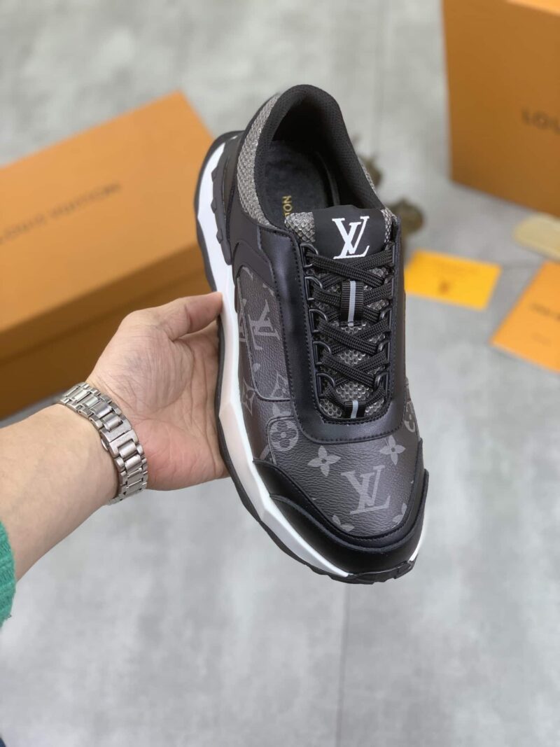 Alternative view of LOUIS VUITTON LV MONOGRAM LEATHER SNEAKER IN BLACK
