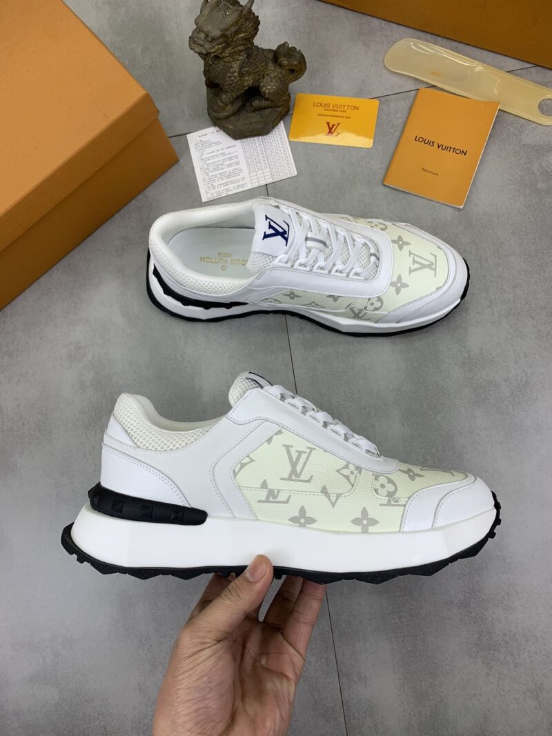 Alternative view of LOUIS VUITTON LV MONOGRAM LEATHER SNEAKER IN WHITE