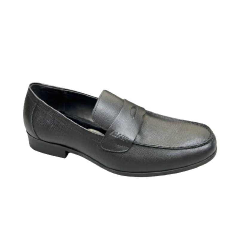 PRADA SAFFIANO LEATHER PENNY LOAFERS BLACK
