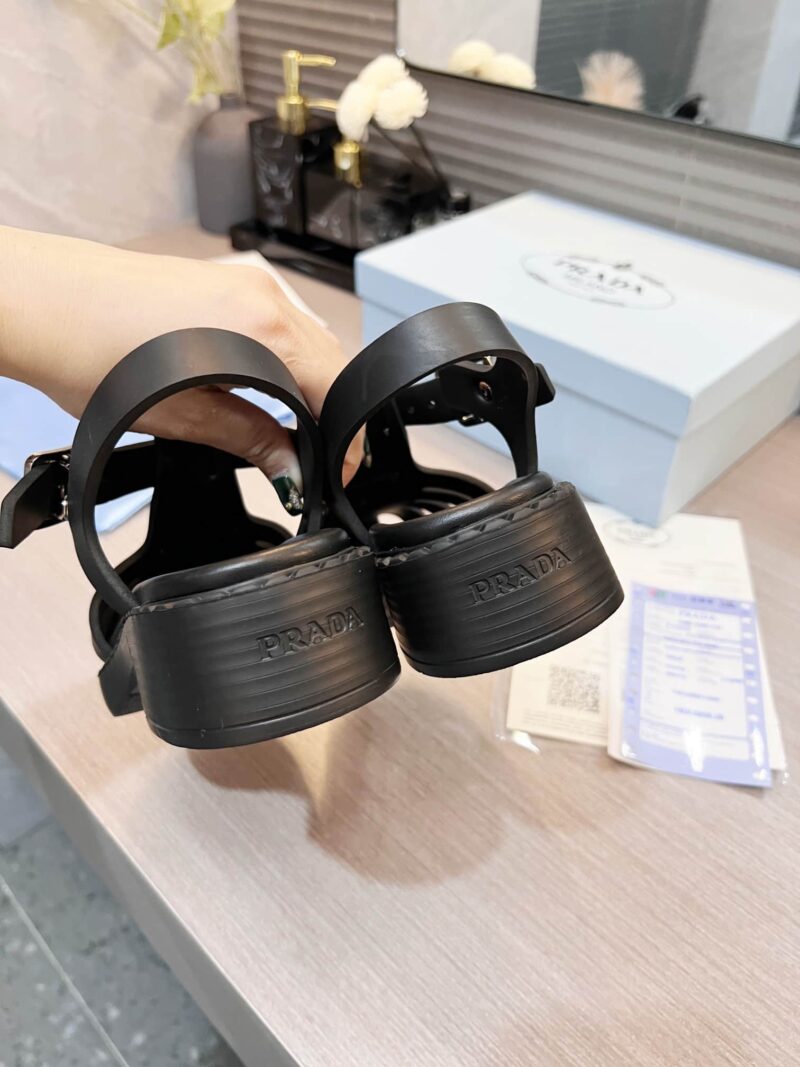 Alternative view of PRADA SPORTY FOAM RUBBER SANDALS BLACK 1X857M 3LKK F0002 F 050