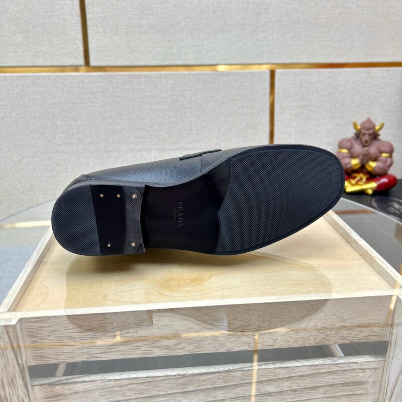 Alternative view of PRADA  LEATHER BRUSHED PLATE BIT LOGO BLACK 2DC215 053 F0002 F G000