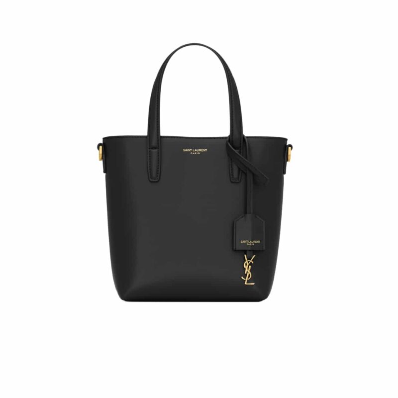 SAINT LAURENT SHOPPING SAINT LAURENT MINI BAG IN BOX BLACK 18CM 773995AADDI1000