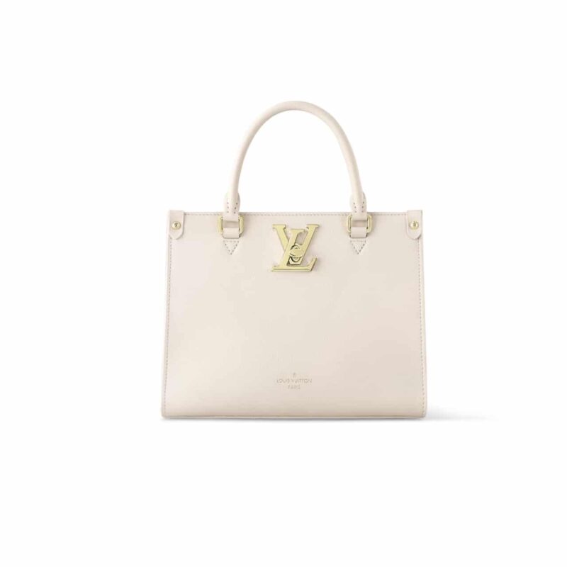 LOUIS VUITTON LOCK AND GO BAGS WHITE QUARTZ 24CM M23637