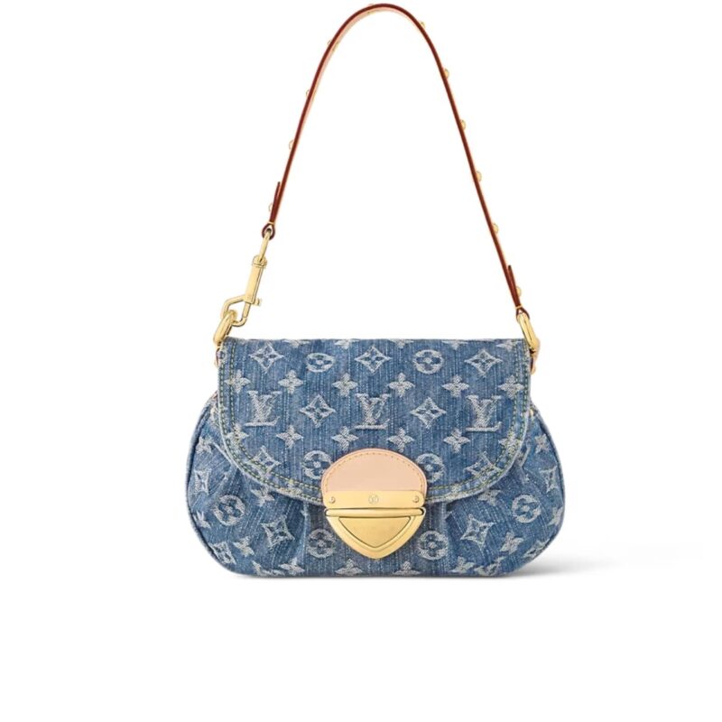 LOUIS VUITTON SUNSET MONOGRAM DENIM BLUE 26CM M46829