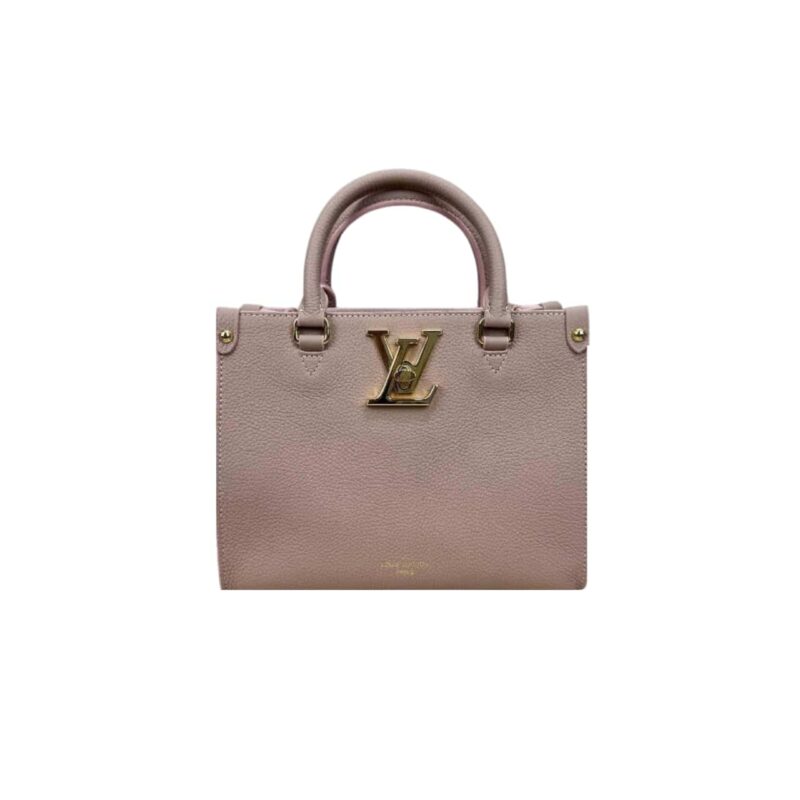 LOUIS VUITTON LOCK AND GO BAGS DARK BEIGE 24CM