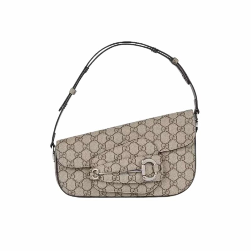 GUCCI HORSEBIT 1955 SMALL SHOULDER BAG BEIGE 25CM 764155 KGD0N 9742