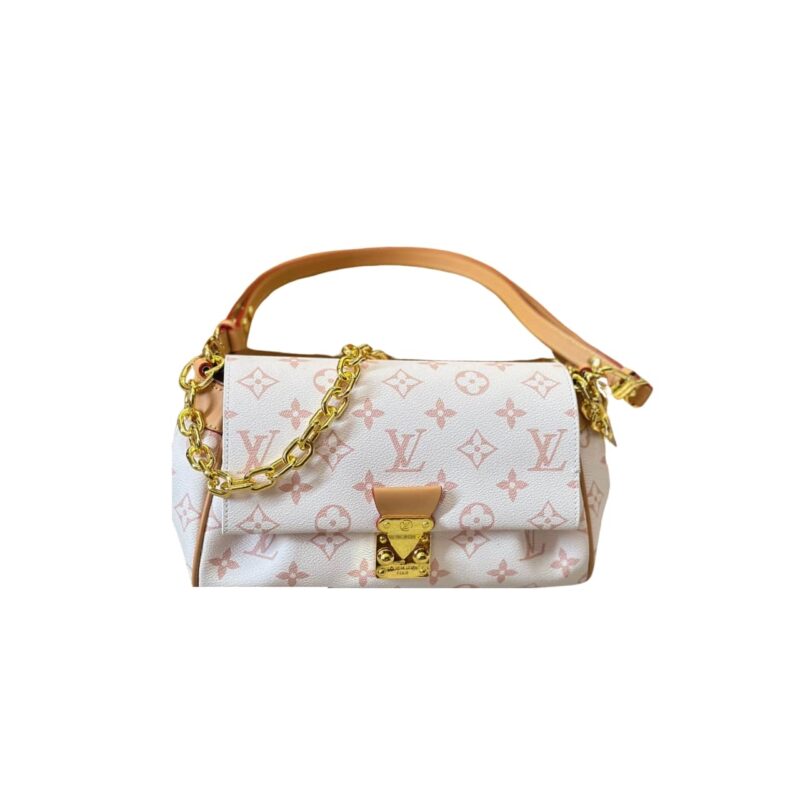 LOUIS VUITTON LV FAVORITE MONOGRAM EMPREINTE BICOLOR LATTE AND CHAMALLOW 23CM
