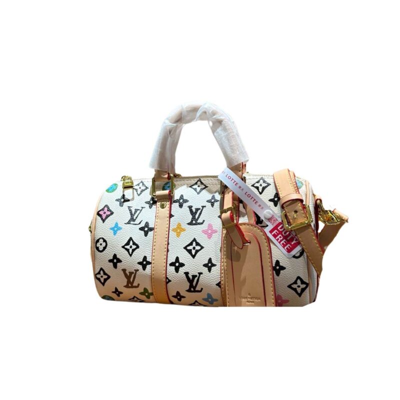 LOUIS VUITTON SPEEDY 25 HANDBAG MONOGRAM CANVAS IN MULTICOLOR 25CM