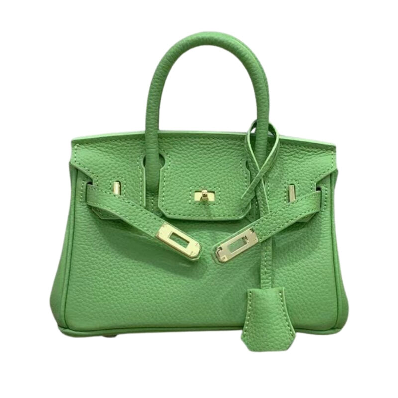 HERMES BIRKIN MINI GOLD HARDWARE EPSOM LIGHT GREEN 20CM