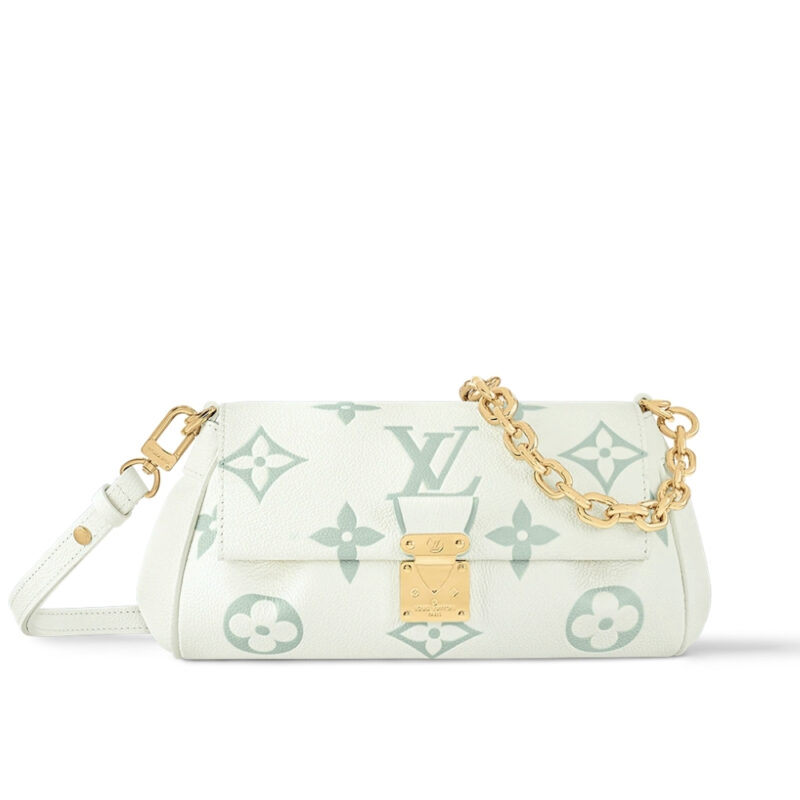 LOUIS VUITTON FAVORITE BICOLOR MONOGRAM LATTE AND MATCHA 24CM M46842