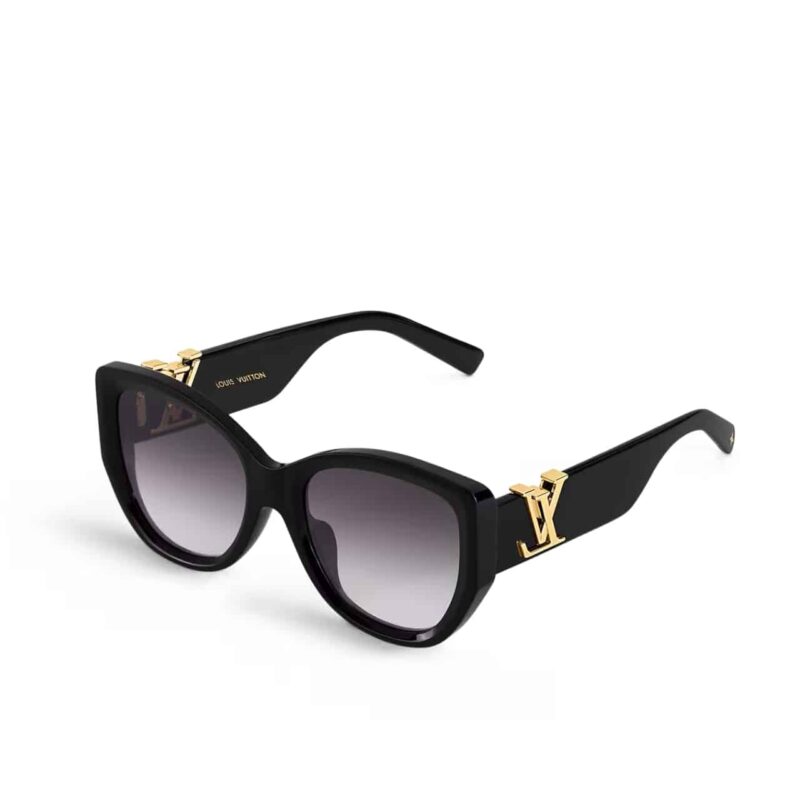 LOUIS VUITTON ICON CAT EYE SUNGLASSES BLACK Z1733W