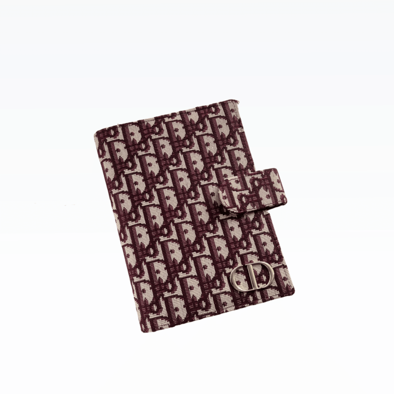 DIOR OBLIQUE JACQUARD WALLET RED 19CM