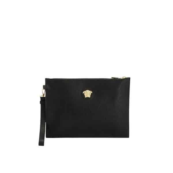 VERSACE MEDUSA CLUTCH BLACK 28CM DP84725 DGOVV D41OH