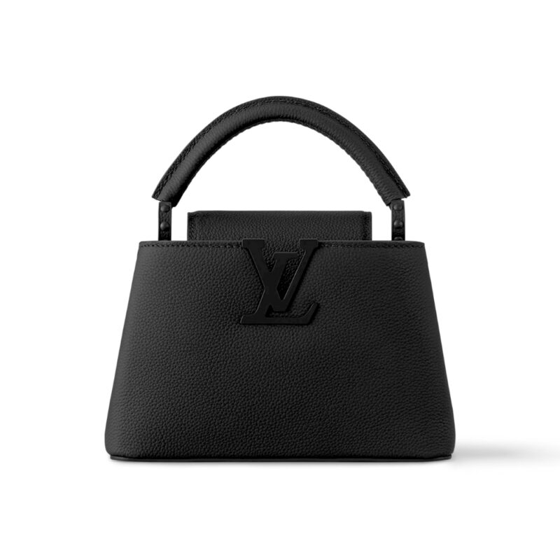 LOUIS VUITTON CAPUCINES MINI MATTE BLACK 21CM