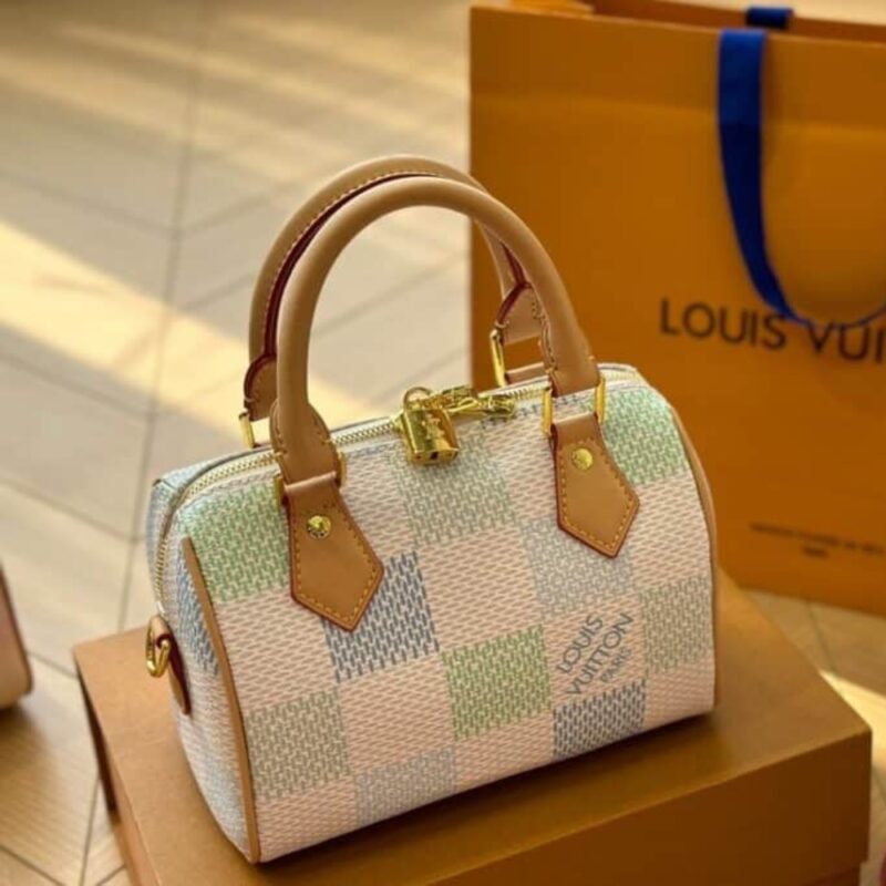 Alternative view of LOUIS VUITTON SPEEDY BANDOULIÈRE 20 DAMIER CANVAS PISTACHIO 20CM N40515
