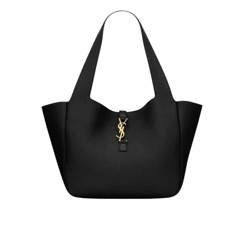 SAINT LAURENT LE 5 À 7 BEA IN GRAINED LEATHER BLACK 50CM 763435AADUU1000