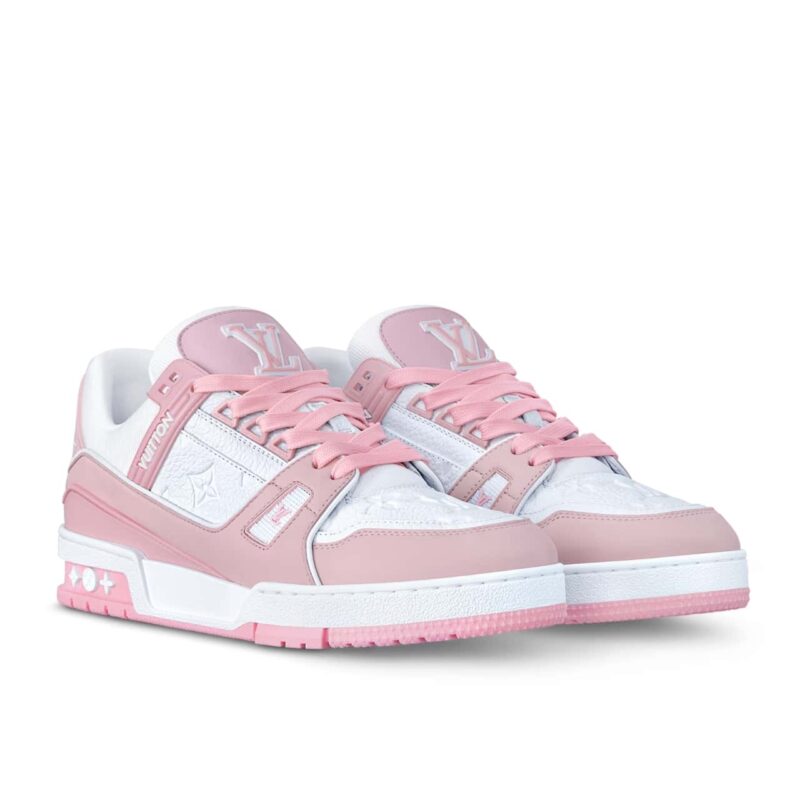 LOUIS VUITTON LV TRAINER SNEAKER PINK ROSE 1ABOEK