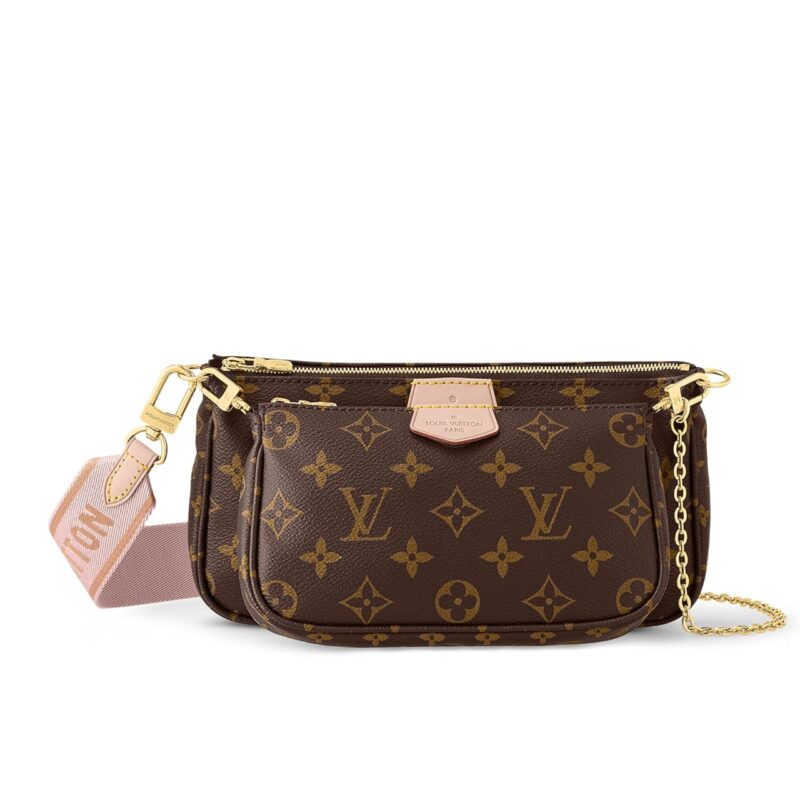 LOUIS VUITTON MULTI POCHETTE ACCESSOIRES ROSE CLAIR 24CM M44840