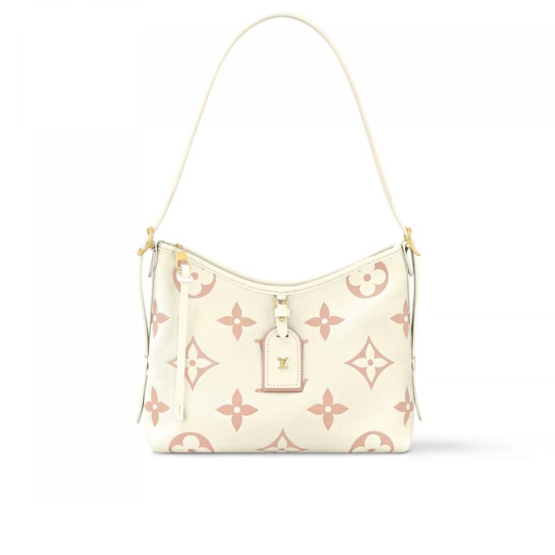 LOUIS VUITTON CARRYALL PM BICOLOR LATTE 30CM M24141