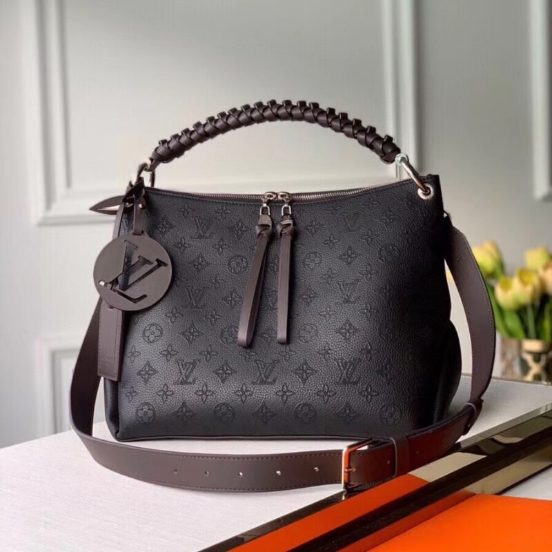 Alternative view of LOUIS VUITTON BEAUBOURG HOBO MM MAHINA BLACK 32CM M56073