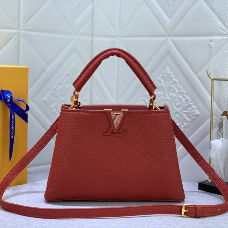 Alternative view of LOUIS VUITTON CAPUCINES BB BAG SCARLET RED 27CM M52689