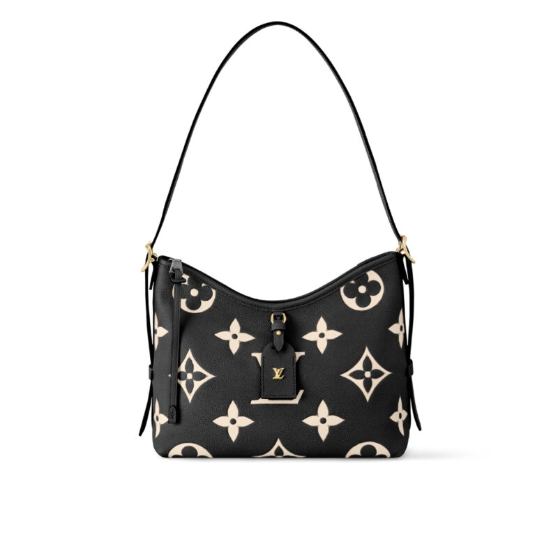 Louis Vuitton Carryall PM Bicolor Monogram Empreinte Black Beige 29Cm