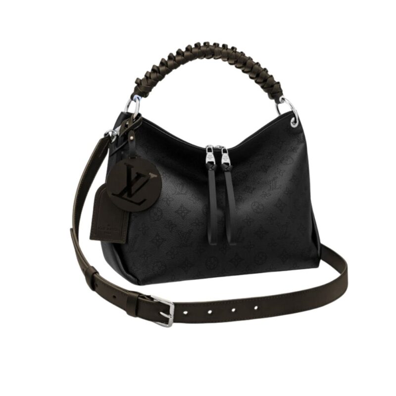 Louis Vuitton Beaubourg Hobo MM Mahina Black 32Cm M56073