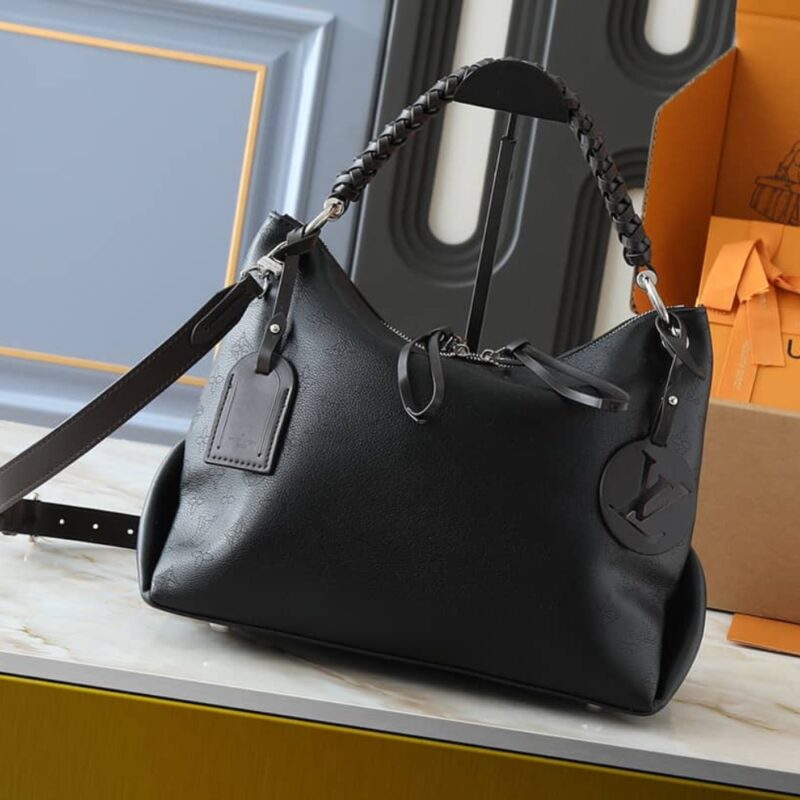 Alternative view of LOUIS VUITTON BEAUBOURG HOBO MM MAHINA BLACK 32CM M56073