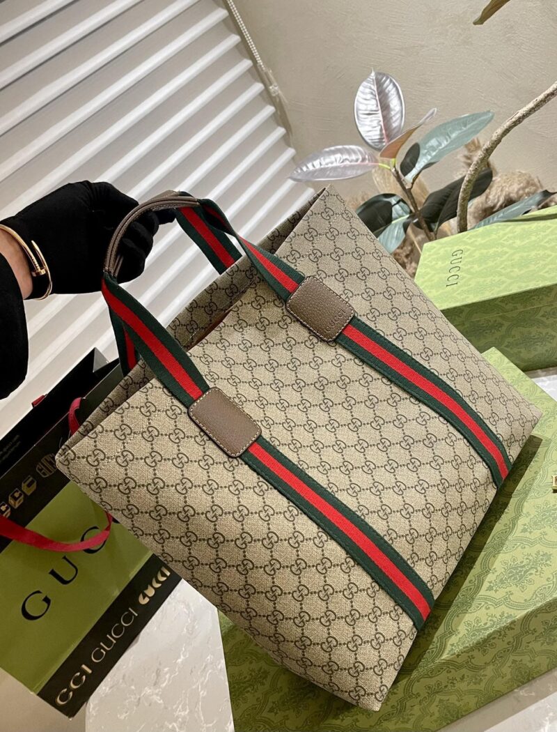 Alternative view of GUCCI GG TENDER MEDIUM TOTE BAG ‎BEIGE EBONY 30CM 763287 FACHL 8844
