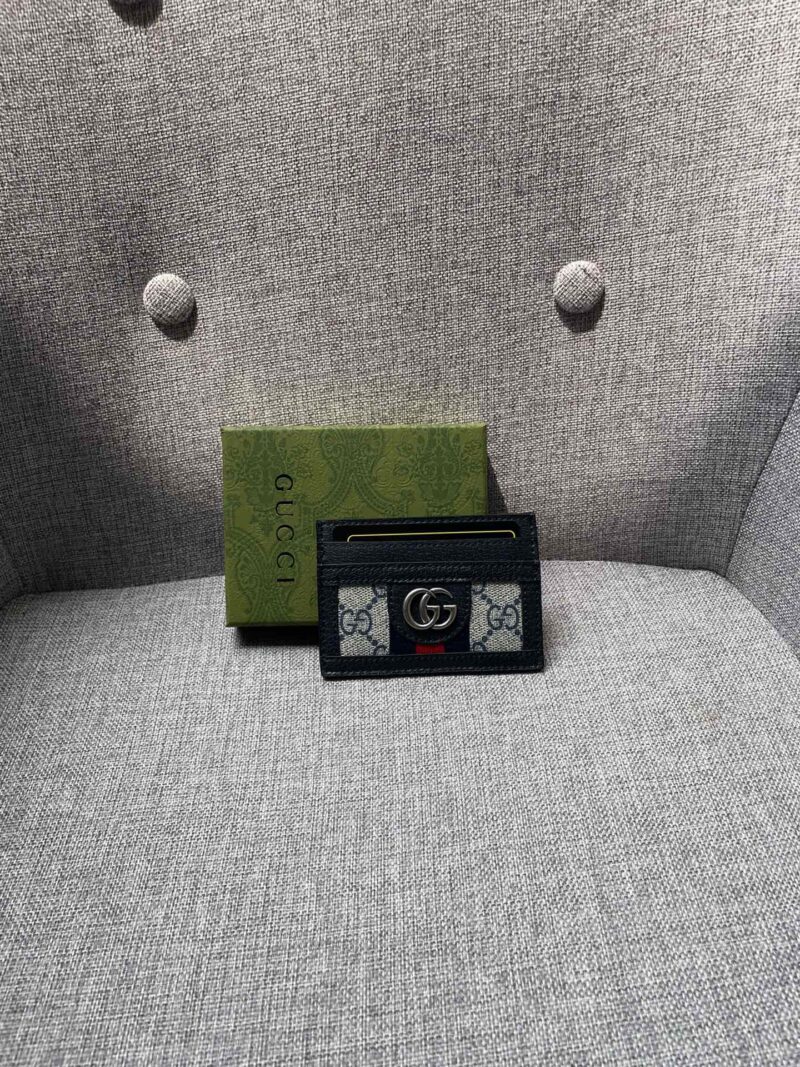 Alternative view of GUCCI OPHIDIA GG CARD CASE MONOGRAM BLACK 10CM