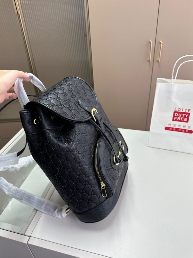 Alternative view of GUCCI 1955 HORSEBIT BACKPACK LARGE ALL BLACK 27CM