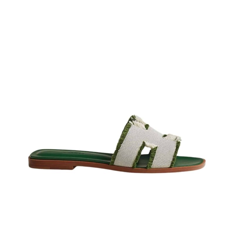 HERMES ORAN SANDAL GREEN H231095Z V1350