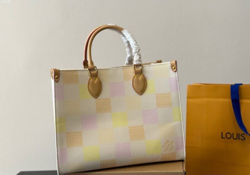 Alternative view of LOUIS VUITTON ONTHEGO MM DAMIER CANVAS PEACH 33CM