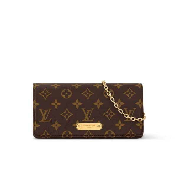 LOUIS VUITTON WALLET ON CHAIN LILY MONOGRAM 20CM M82509