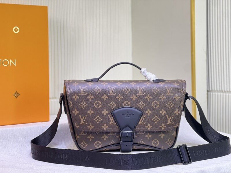 Alternative view of LOUIS VUITTON MONTSOURIS MONOGRAM MESSANGER BAG BROWN 34CM