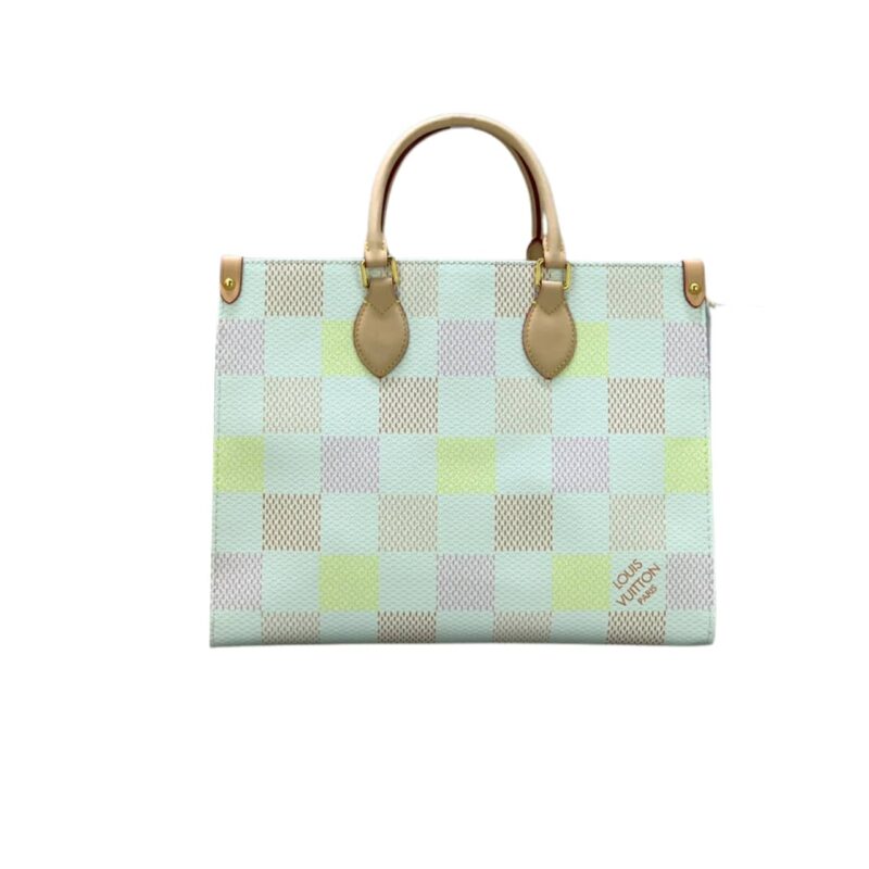 LOUIS VUITTON ONTHEGO MM DAMIER CANVAS PEACH 33CM