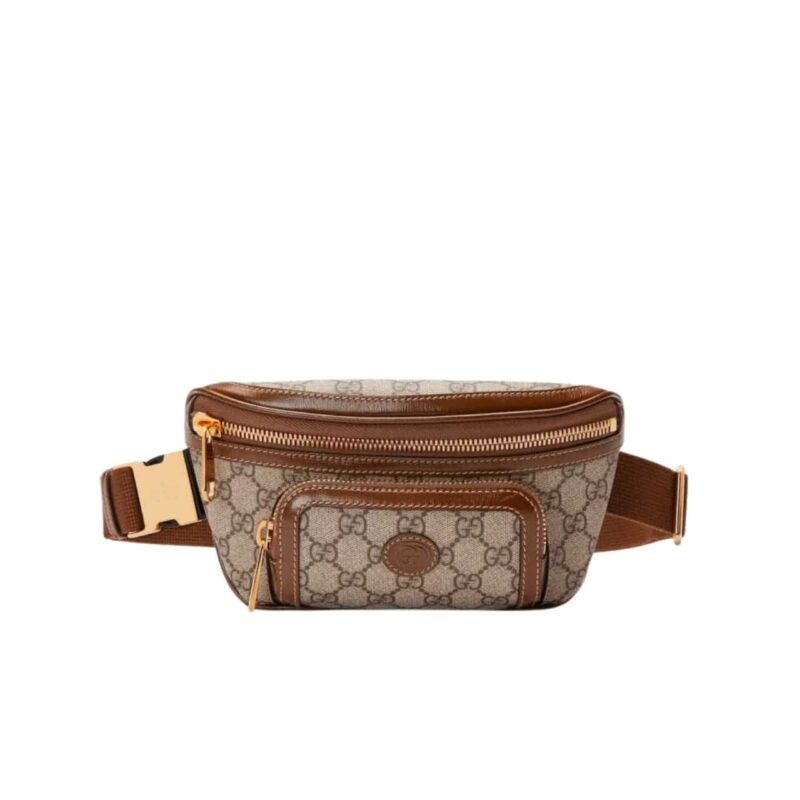 GUCCI BELT BAG GG BROWN 24CM