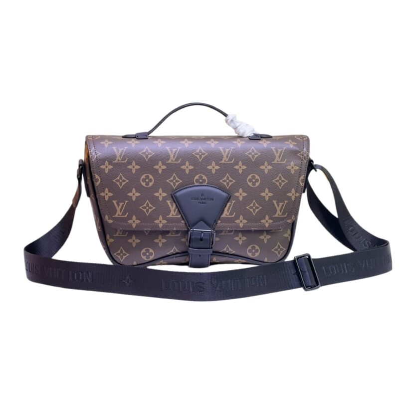 LOUIS VUITTON MONTSOURIS MONOGRAM MESSANGER BAG BROWN 34CM